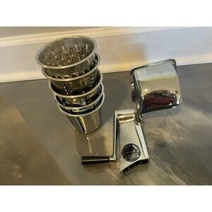 Vintage Saladmaker Food Processor CUISINE-O-MATIC/Jet-O-Matic 5 Cones Hand Crank